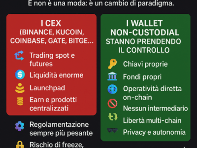 🔥 Wallet vs CEX: chi comanda davvero il futuro delle&nbsp;crypto?